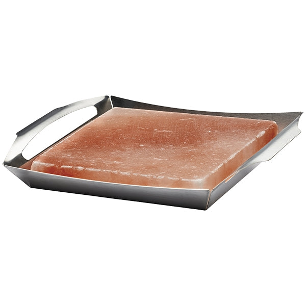 Saltsten på rostfri bricka Napoleon