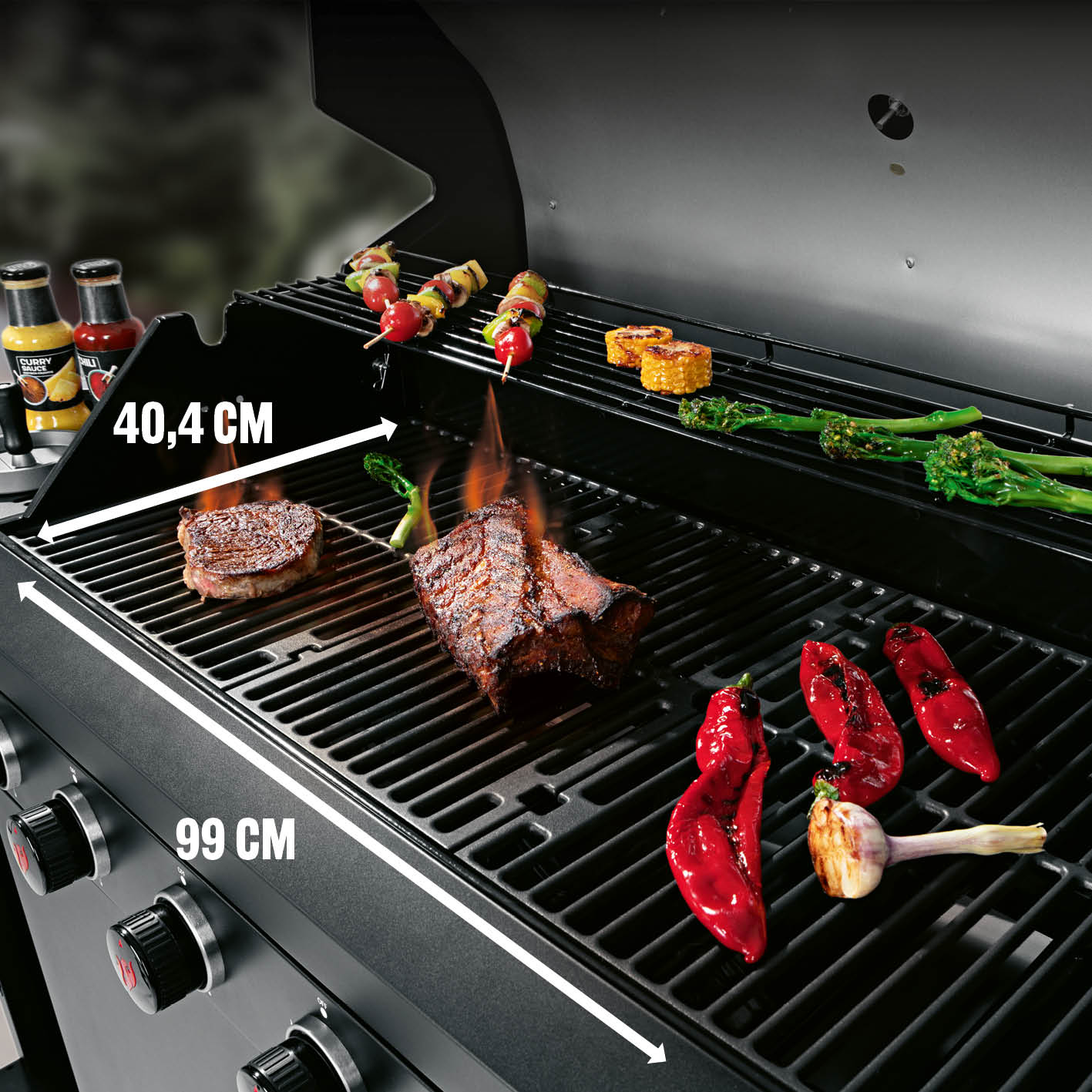 Landmann Outdoor Kitchen 6.1 MaxX Svart Airfryer På Köpet