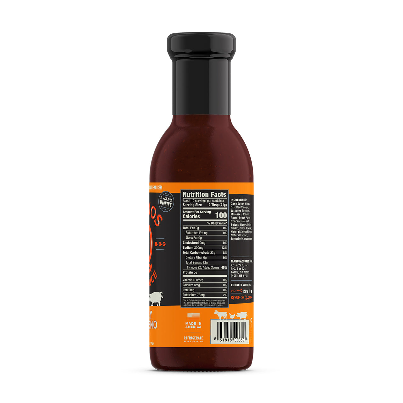 KosmosQ Honey Jalapeno BBQ Sauce