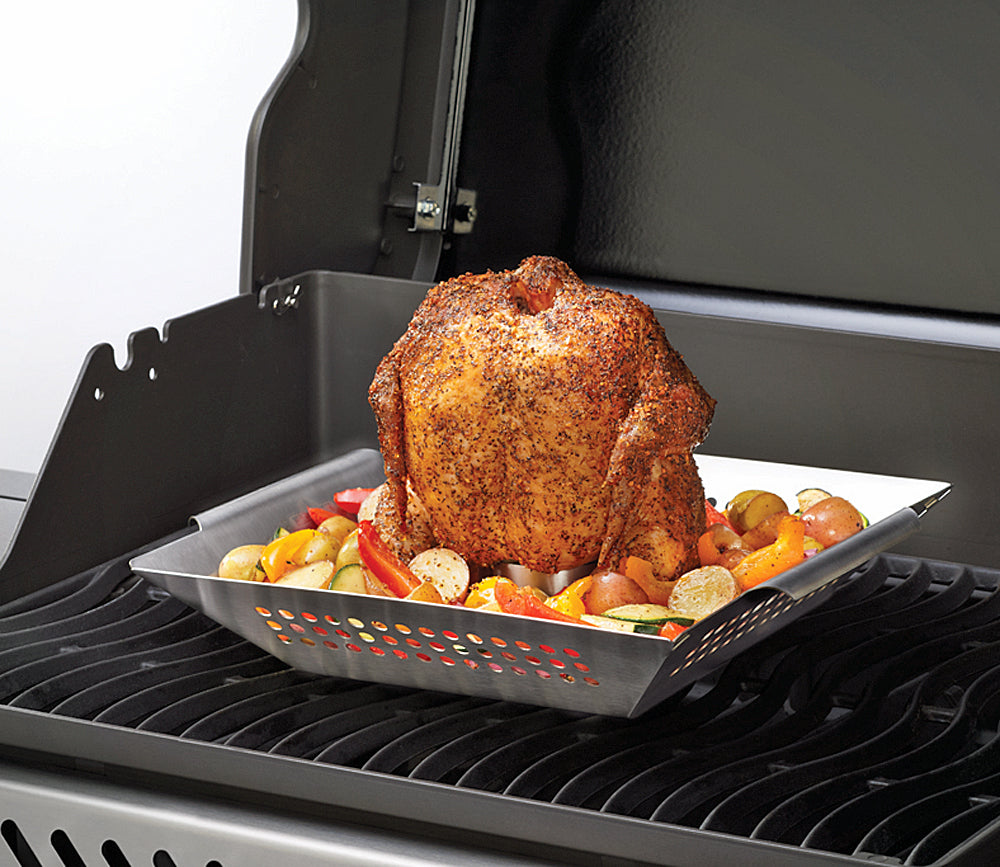 Beer Can Chicken Hållare Och Wok