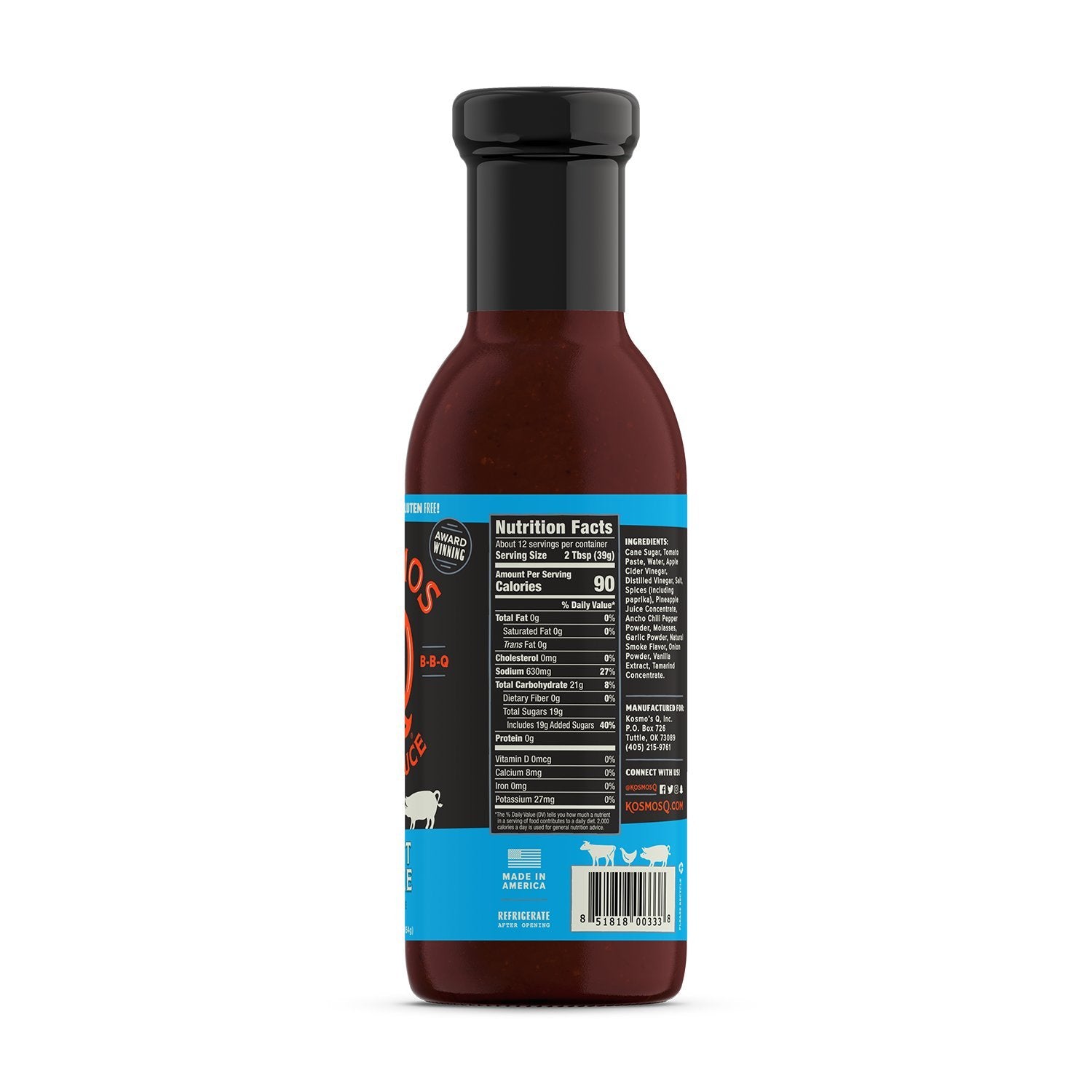 Kosmos Q Sweet Smoke BBQ Sauce