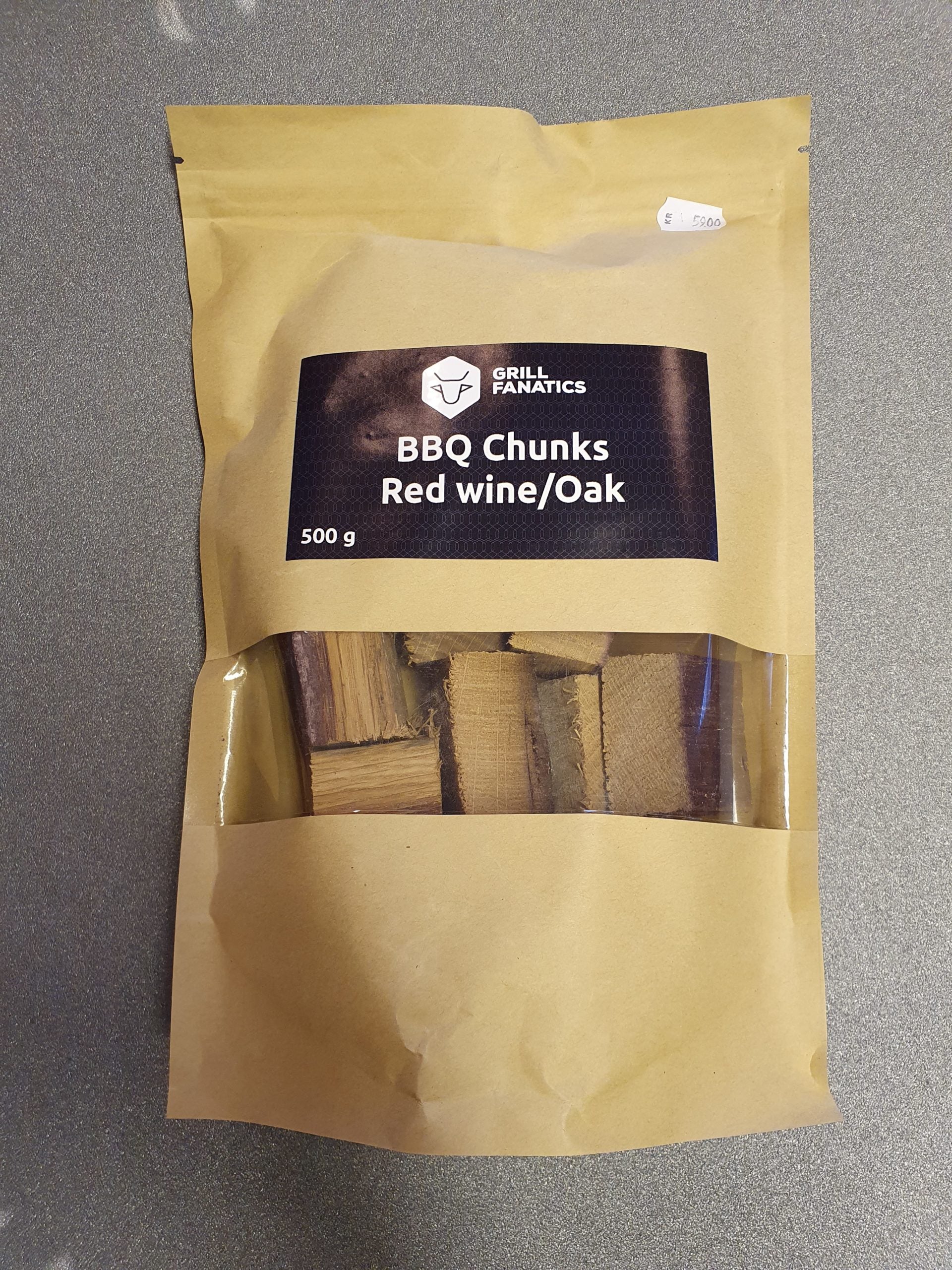 Grill Fanatics Red Wine/Oak Chunks 500g