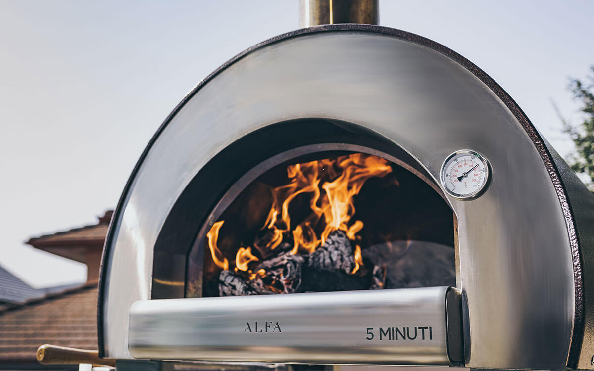 Alfa Pizza 5 Minuti med Vagn, cover och vedhållare