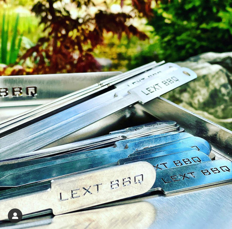 Mini spett / Burgarpinne 14cm LEXT BBQ 6-pack