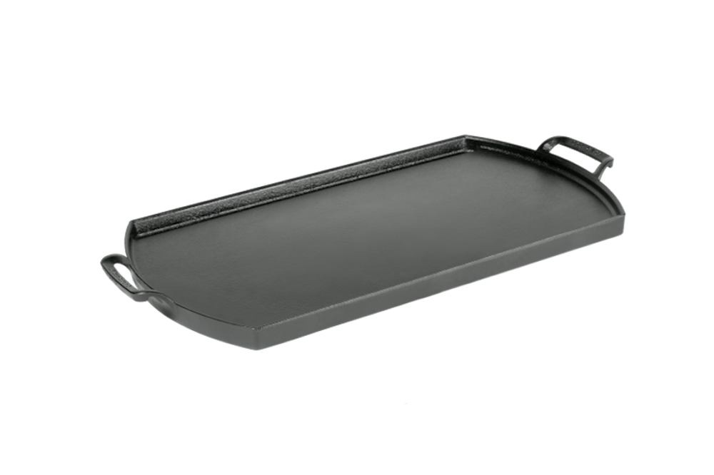 Lodge Blacklock trippel inbränd stekhäll för dubbla brännare 44 cm