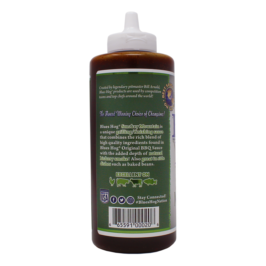Blues Hogs Smokey Mountain BBQ Sauce Squeeze Bottle