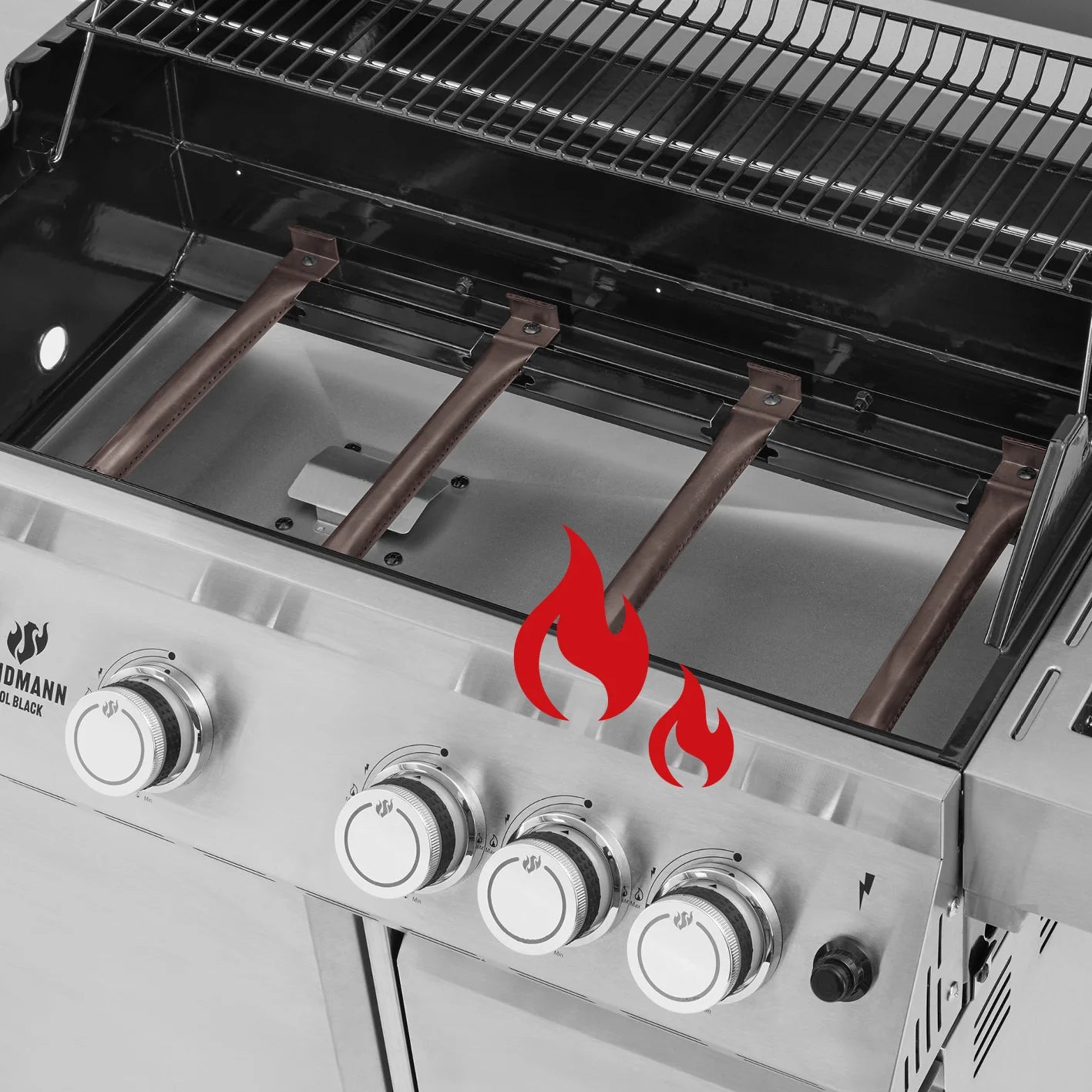 Landmann Gasolgrill Cool Steel 4.1 maxX Airfryer På Köpet