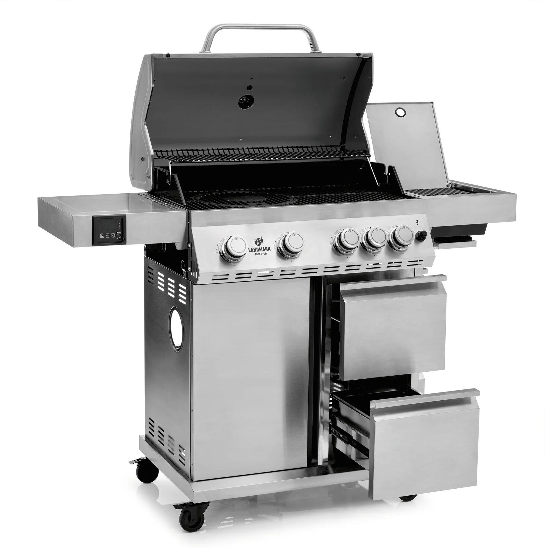 Landmann Gasolgrill Cool Steel 4.1 maxX Airfryer På Köpet