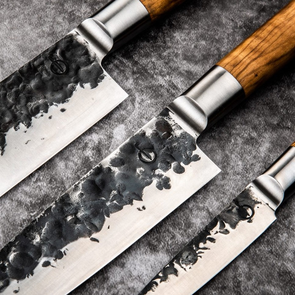 Knivset 3 Delar Forged Olive