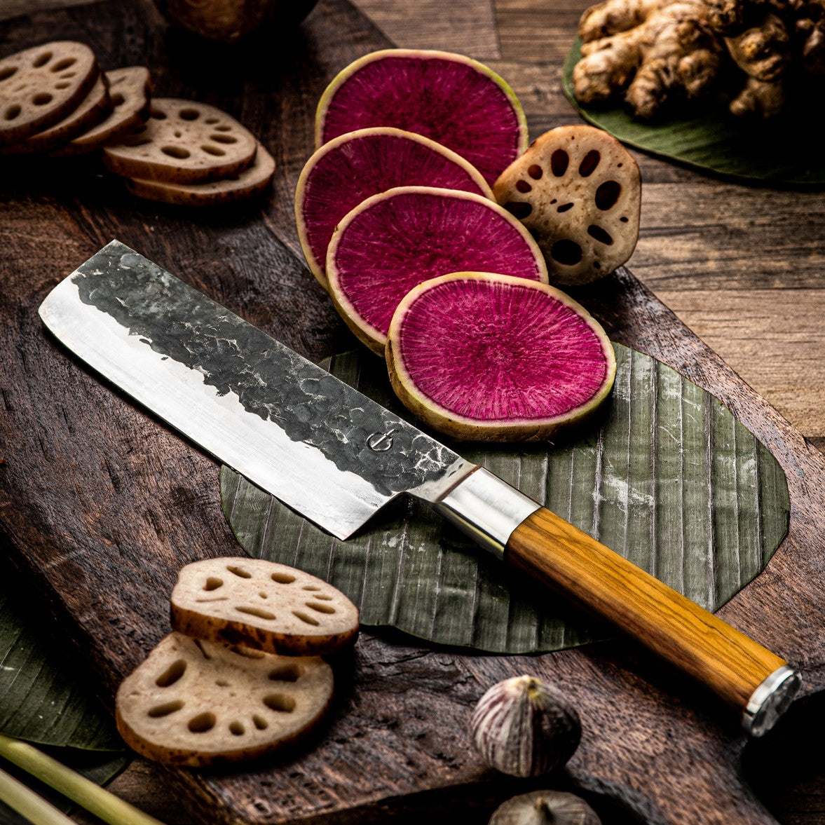 Nakiri Grönsakskniv Forged Oliv