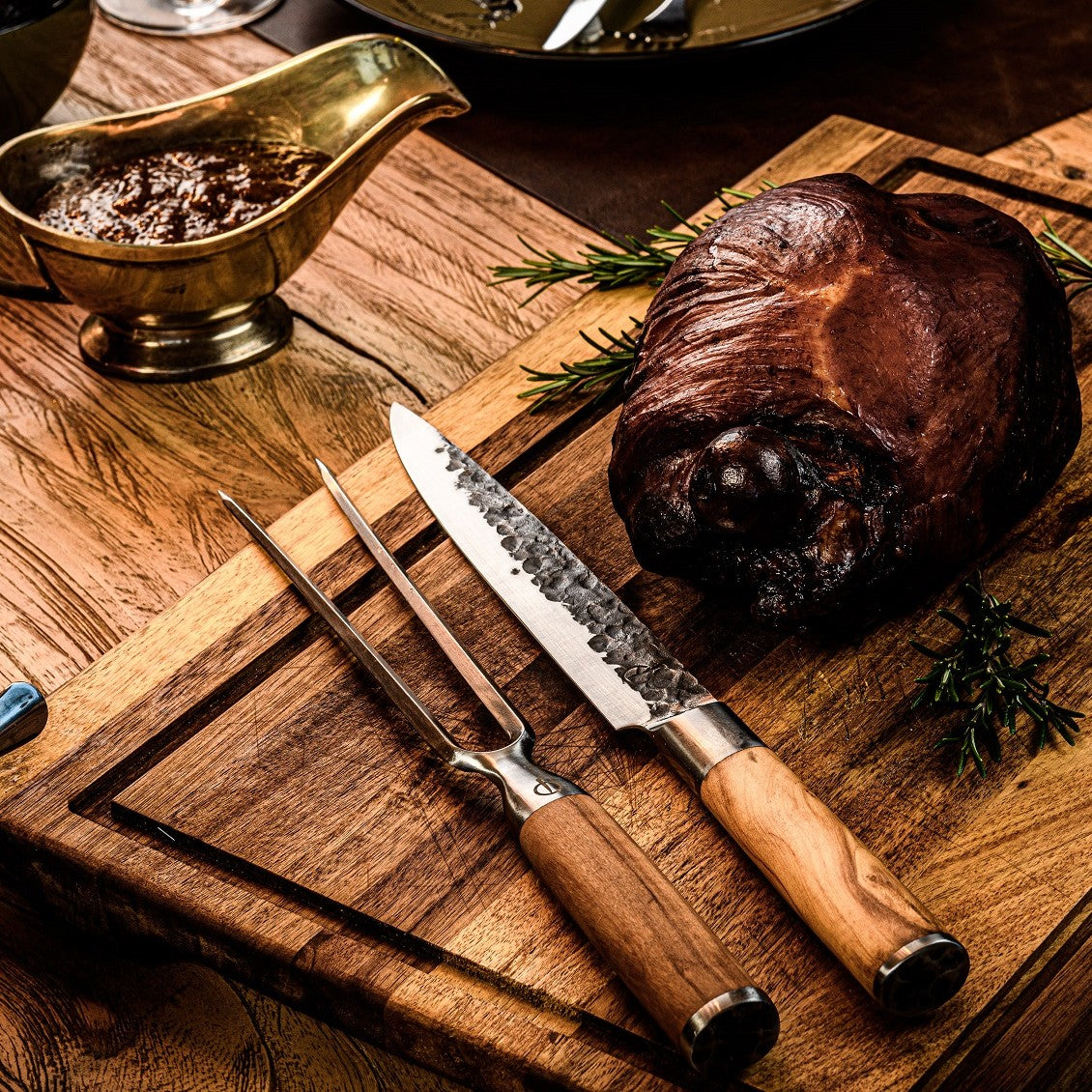 Stekgaffel Forged Olive