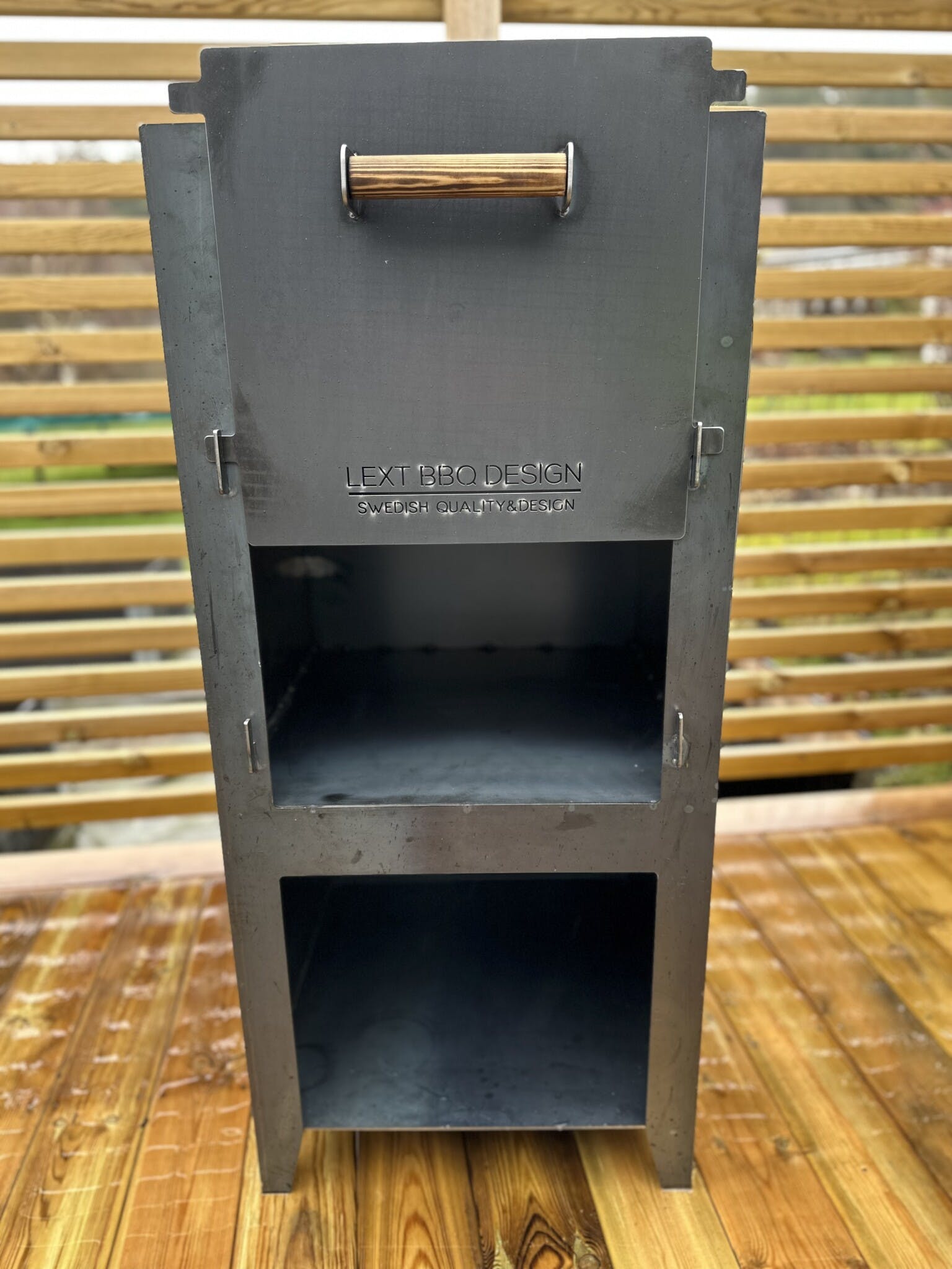 Lext BBQ Vedeldad Pizzaugn/kamin Corten