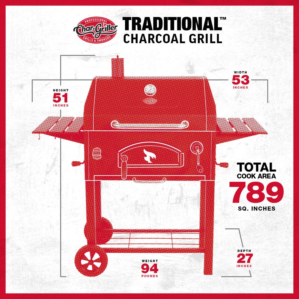 Char-Griller Traditional Charcoal Grill