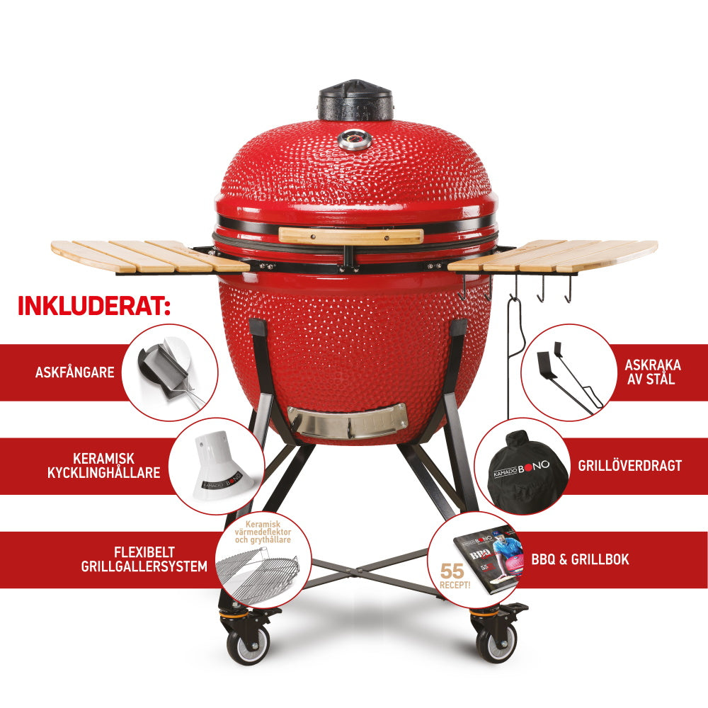 Kamado Bono Limited Röd