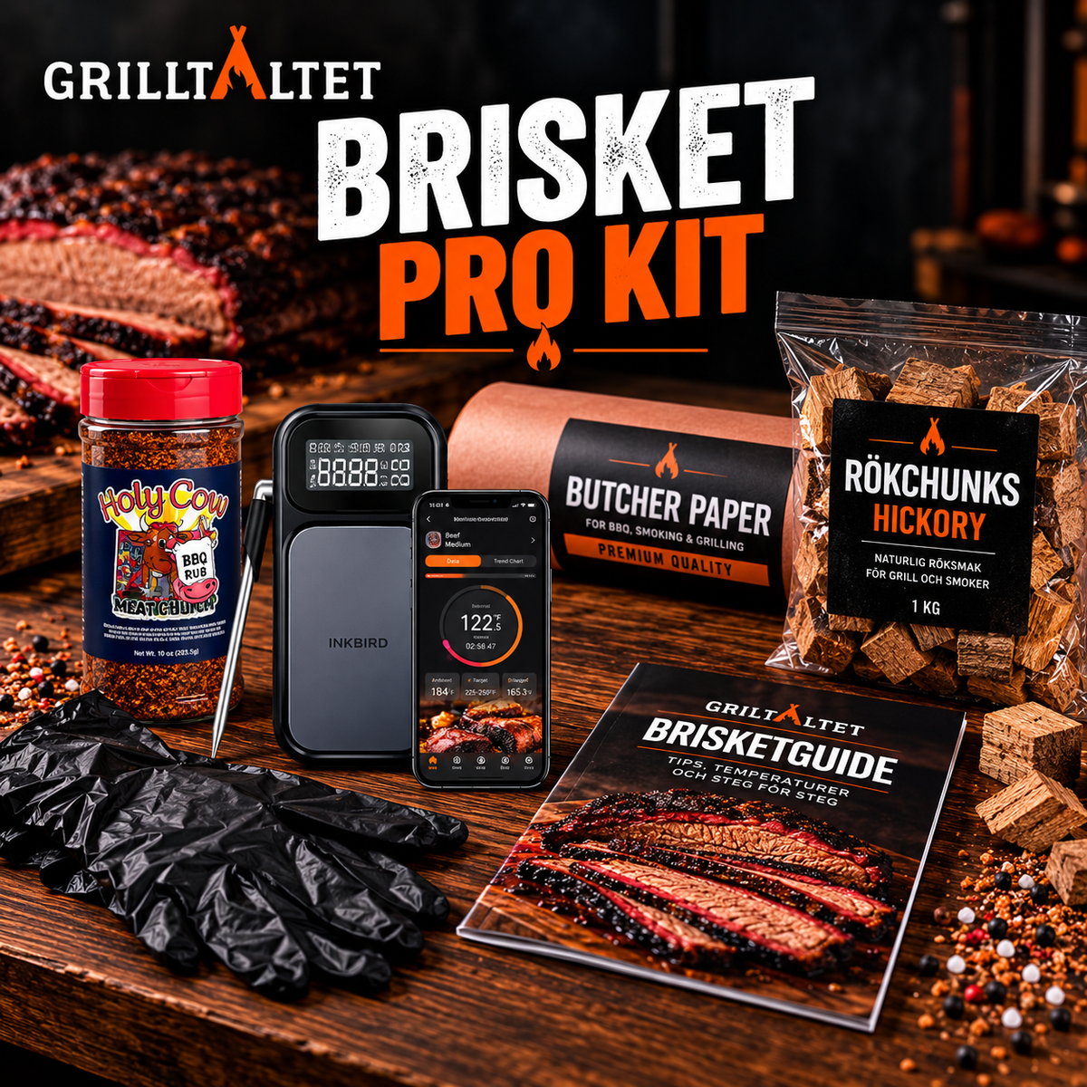 Brisket Pro Kit - Med digital termometer