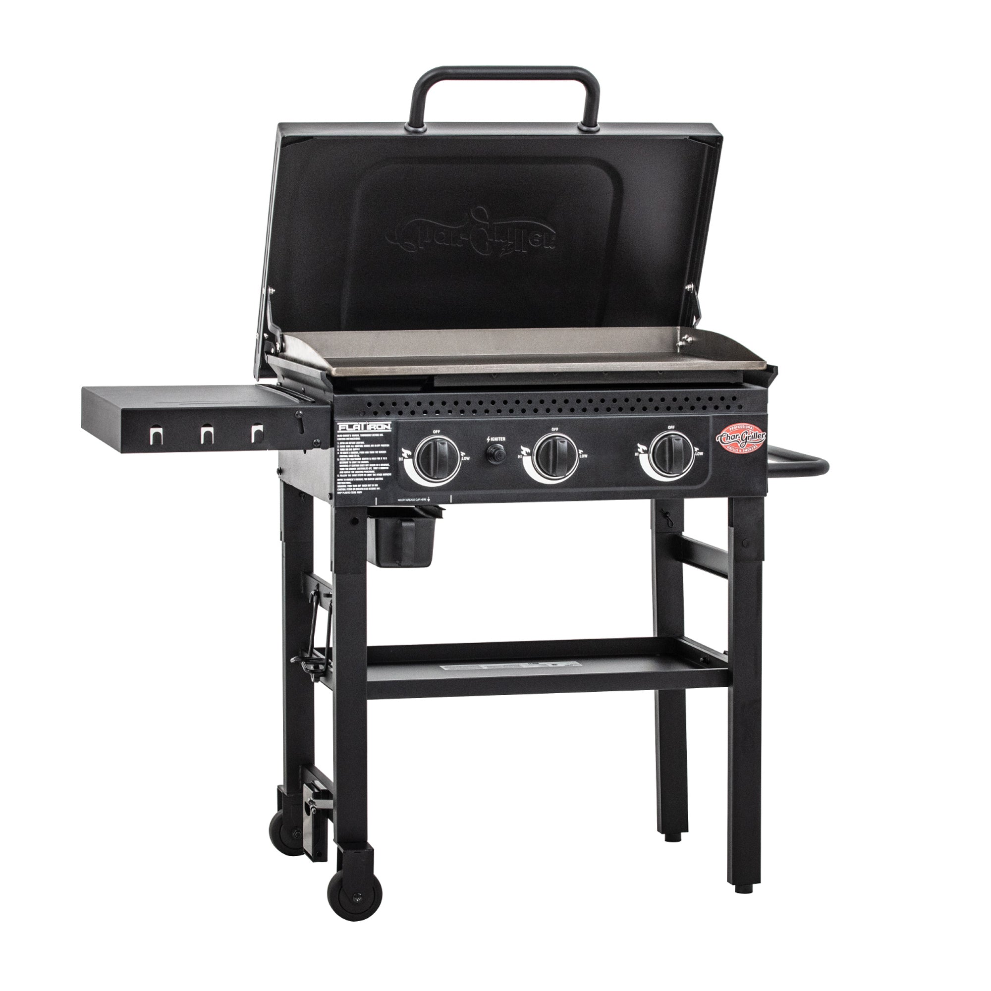 Char-Griller Flat Iron 3-burner Gas Griddle