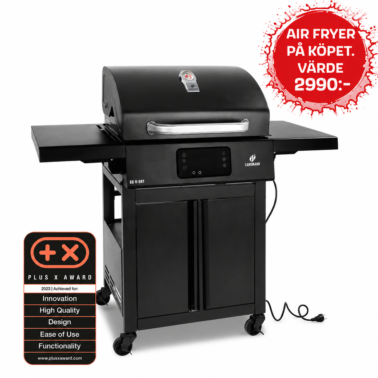 Landmann E-grill - Elektrisk Grill Airfryer På Köpet