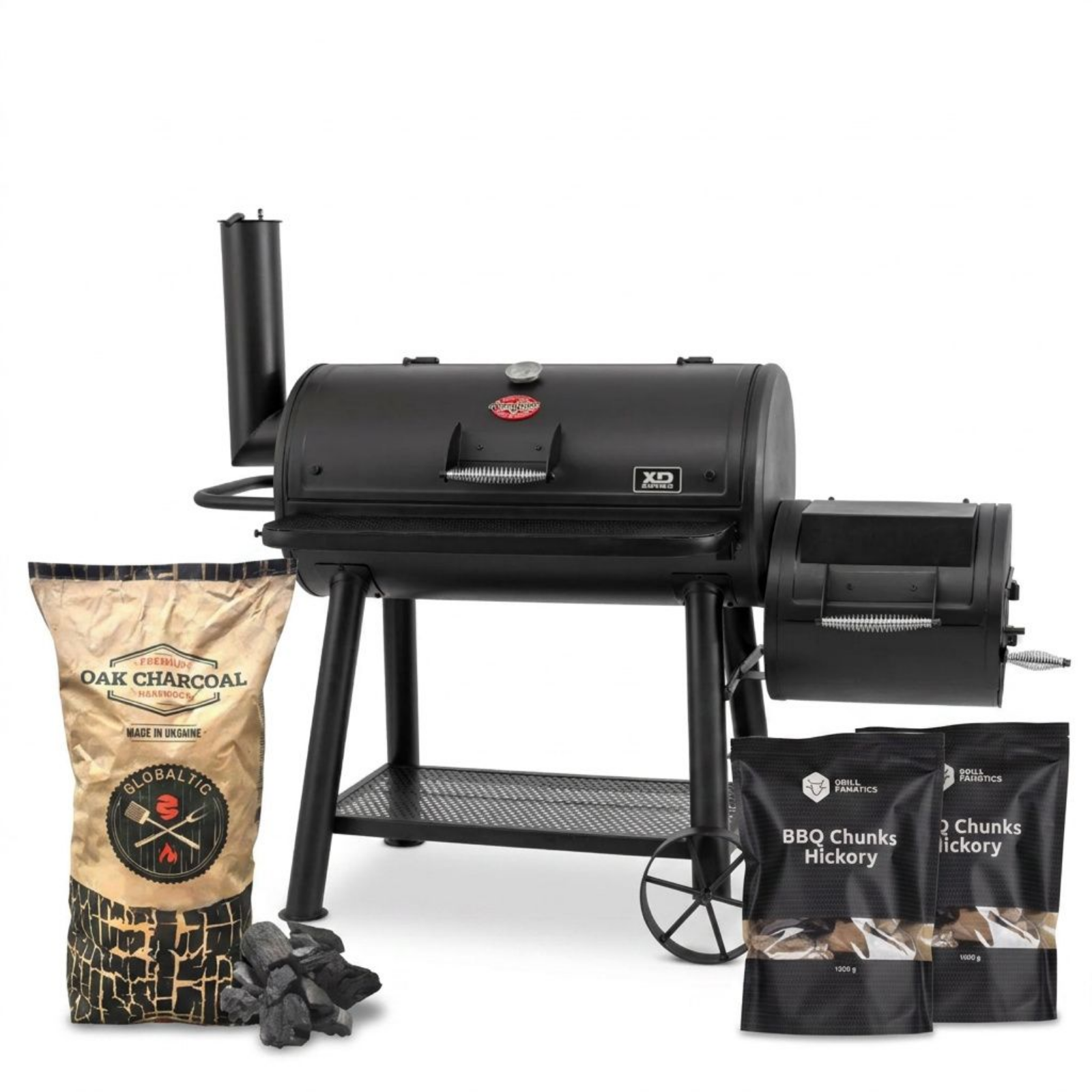 Grand Champ Smoker by Char-Griller 10-årsjubileum kol och chunks på köpet