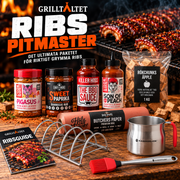 Ribs Pitmaster - Premium BBQ-paket med rubs, såser & tillbehör