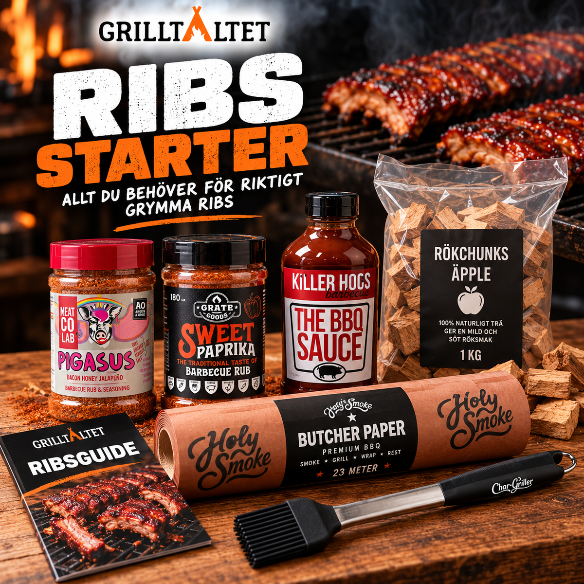 Ribs Starter - Komplett BBQ-paket för perfekta ribs
