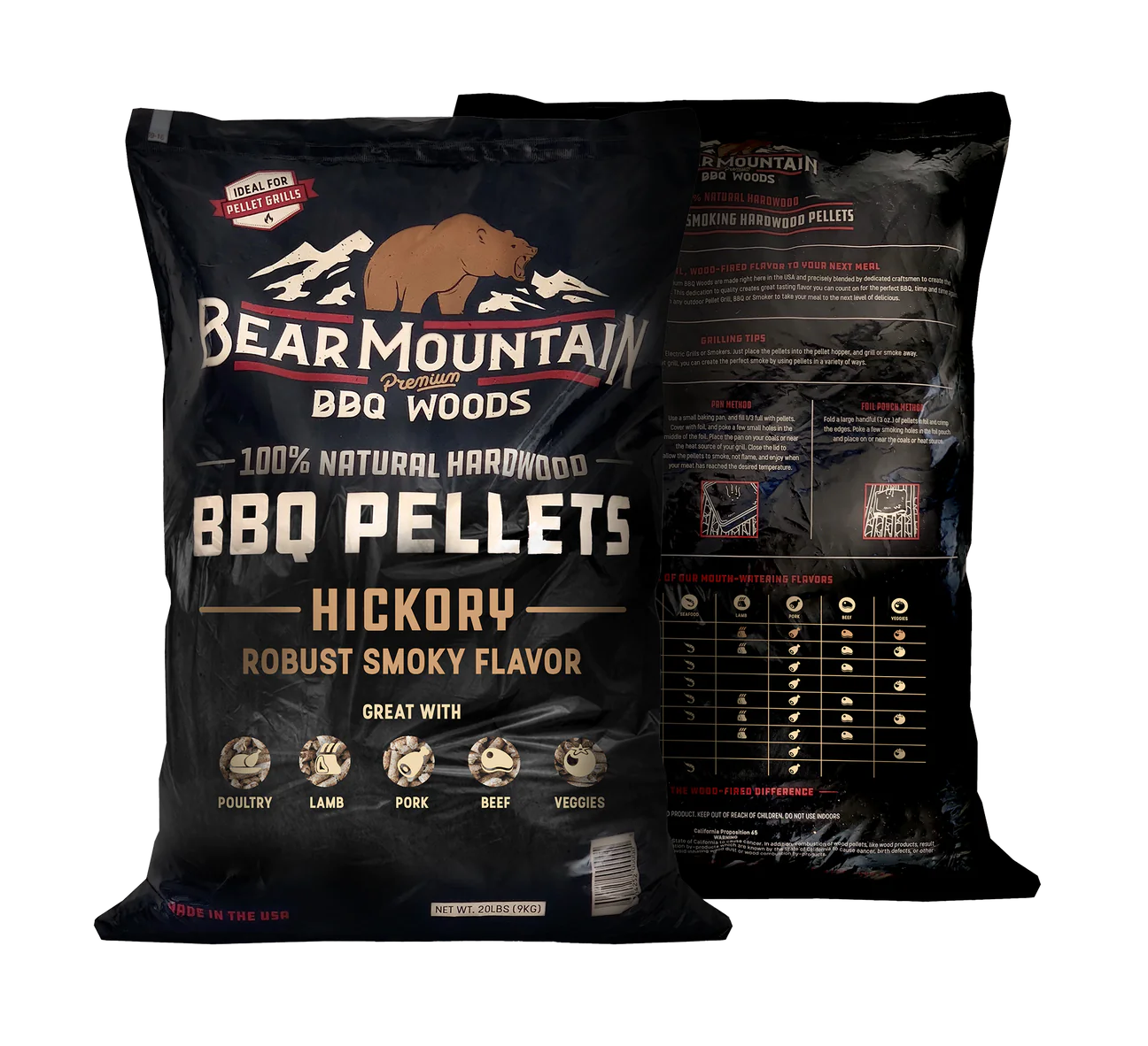 Bear Mountain BBQ Pellets Hickory 9kg
