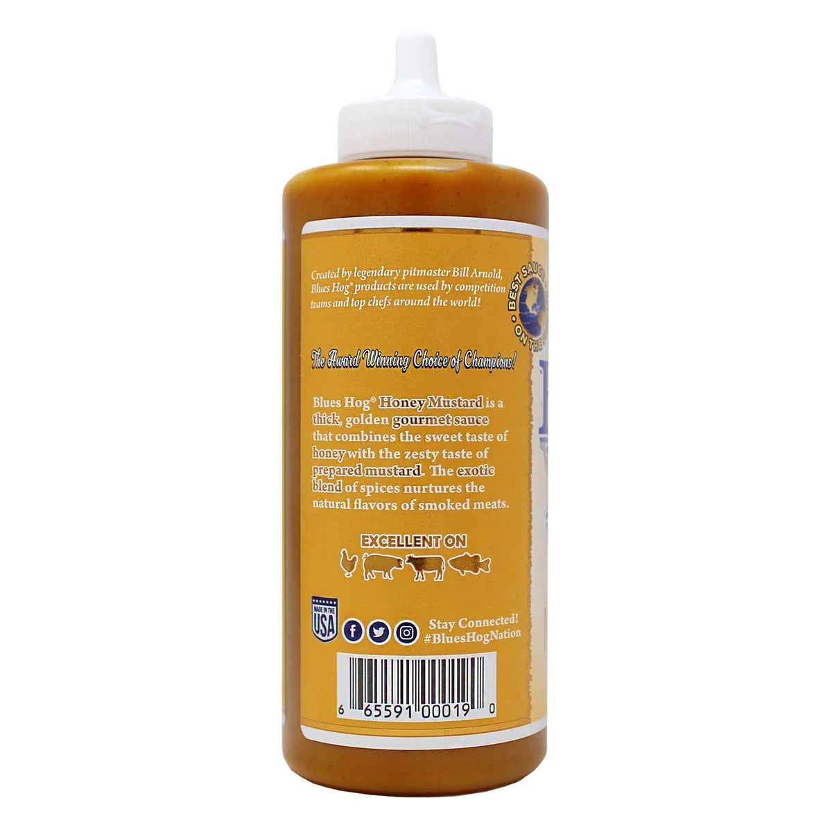 Blues Hogs Honey Mustard  Sauce Squeeze Bottle