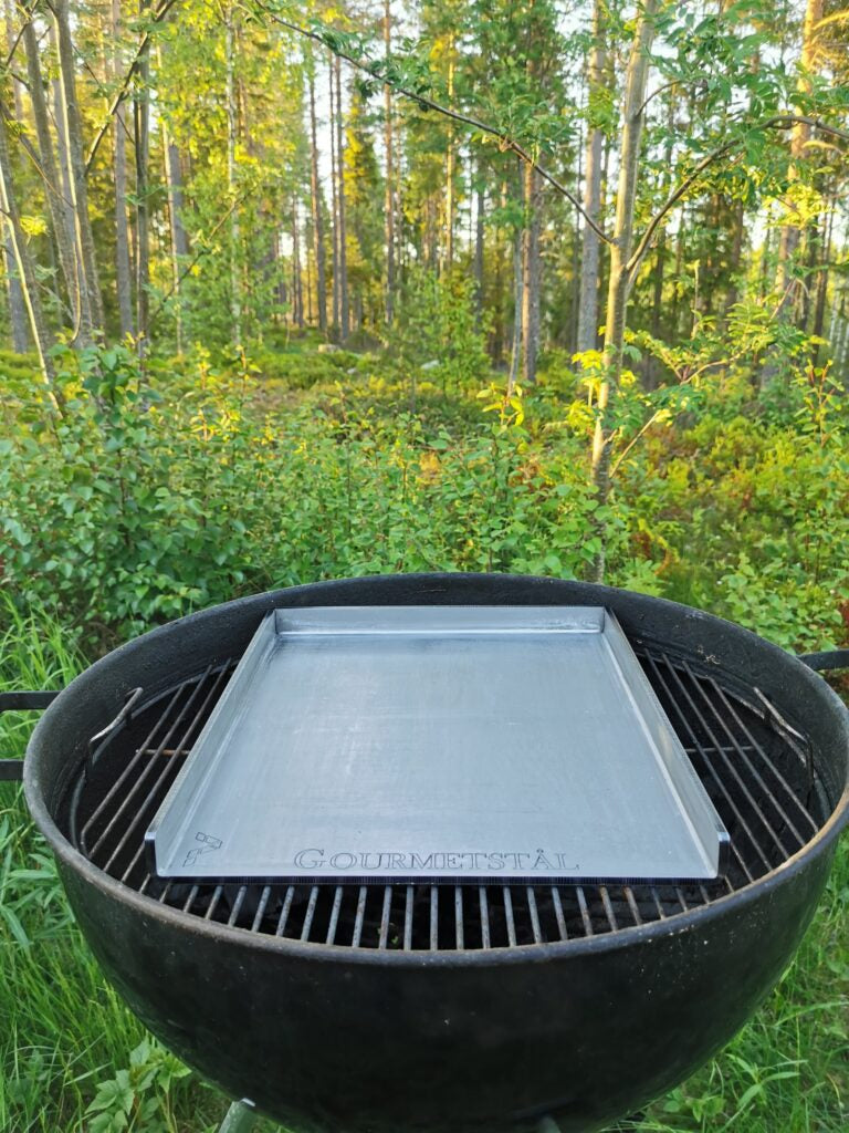 Gourmetstål Stekbord Med Kant 34x39 cm