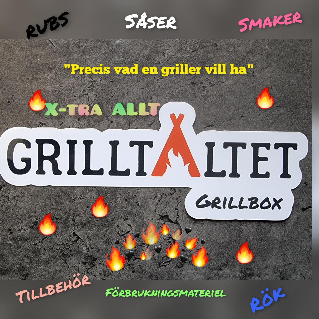 Grillbox Presentbox Storlek Extra Allt