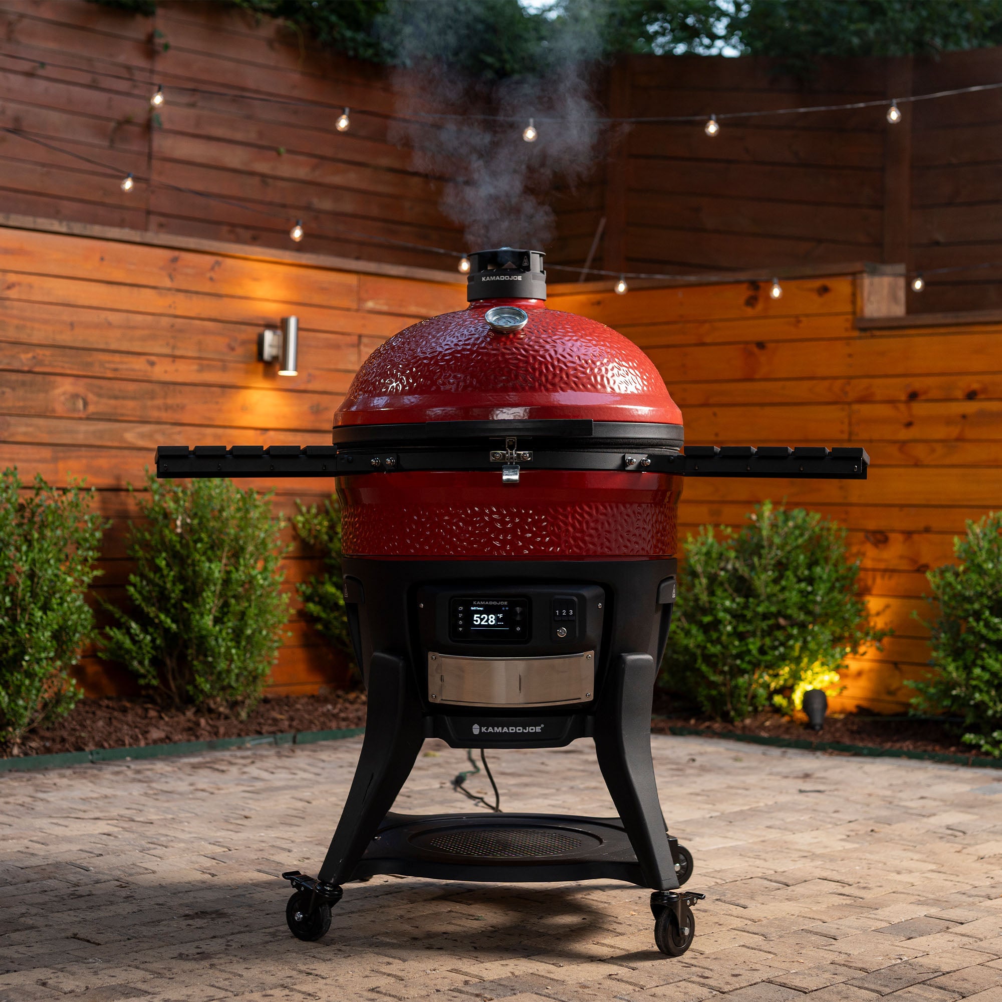 Kamado Joe Konnected Big Joe 10-årsjubileum Karbon Steel griddle och paella på köpet