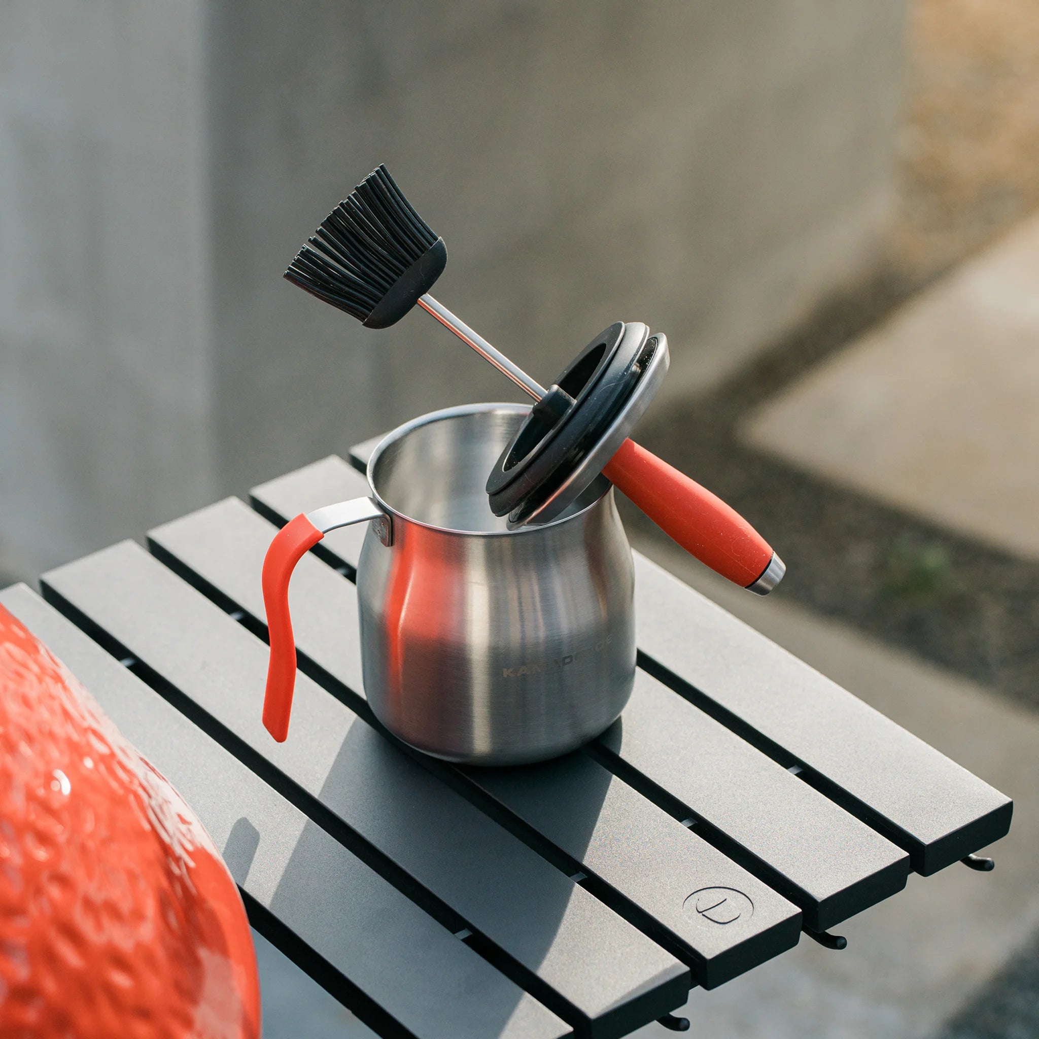 Kamado Joe Basting Brush With Pot