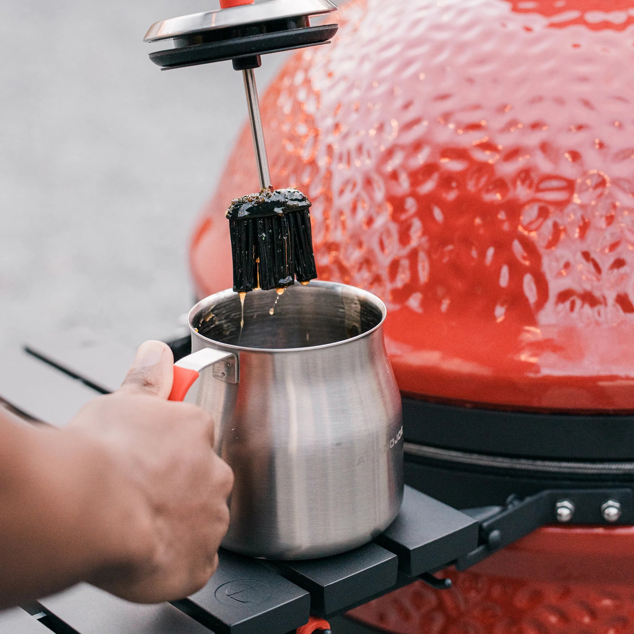 Kamado Joe Basting Brush With Pot