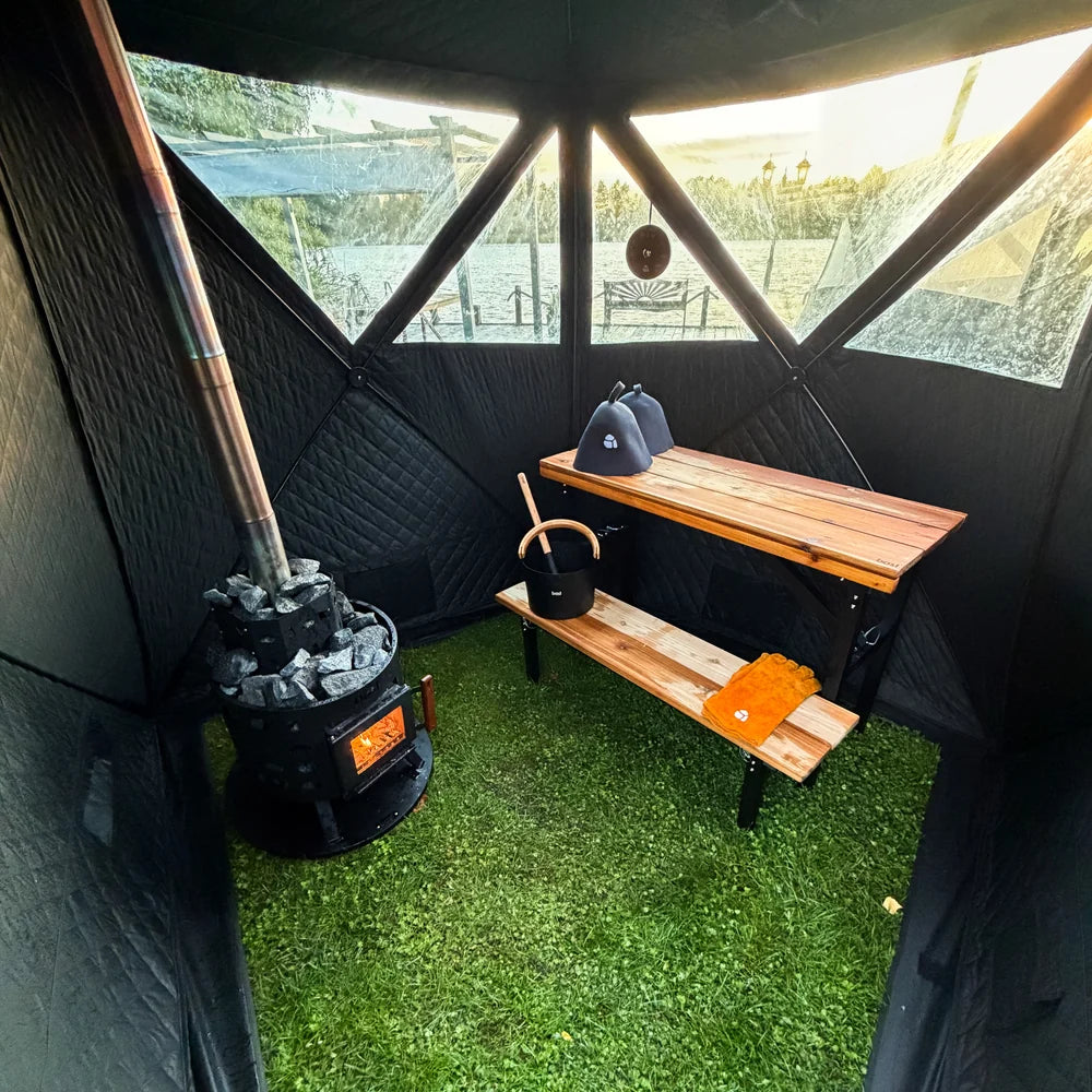 Bastutält Bast Sauna Näver Premium