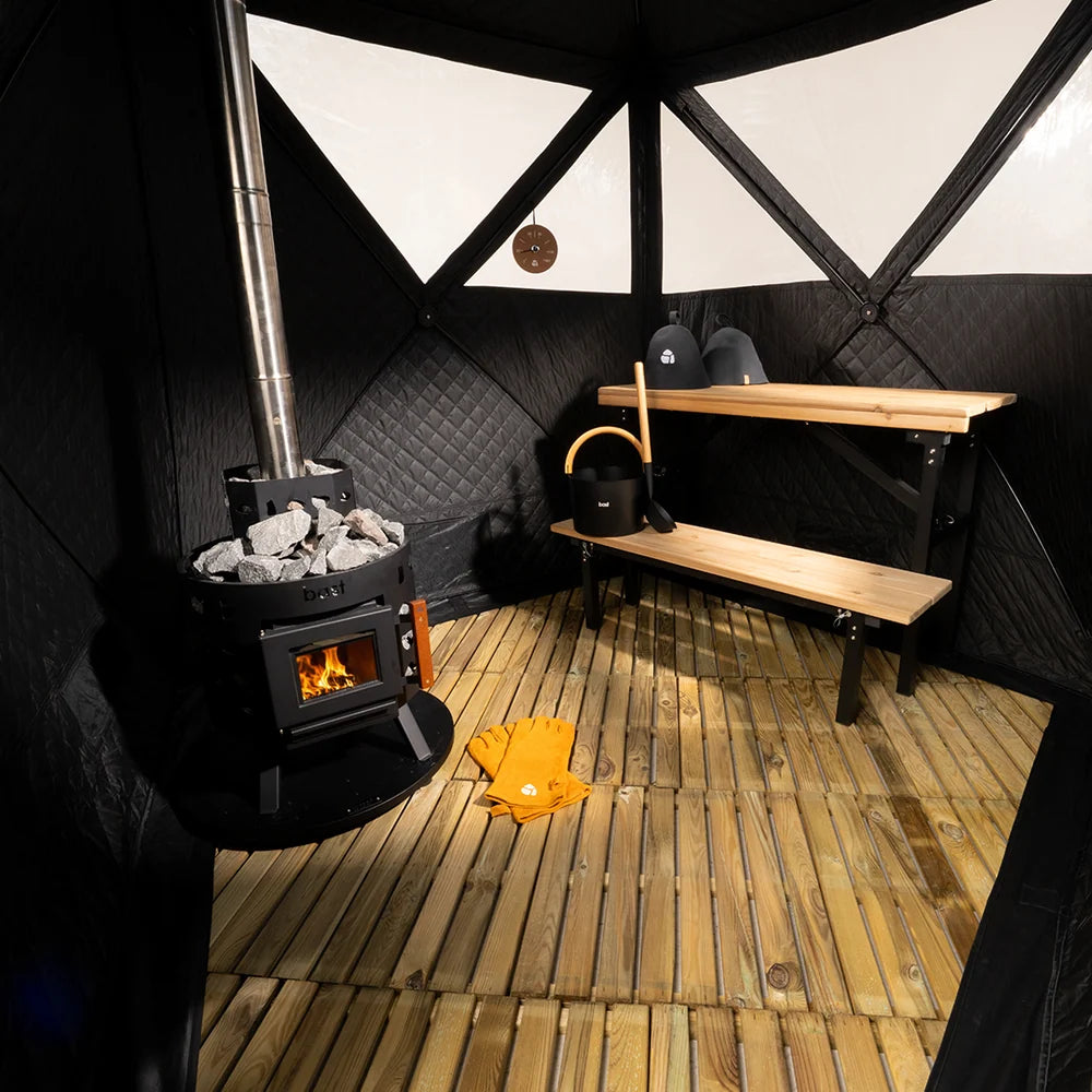 Bastutält Bast Sauna Näver Premium