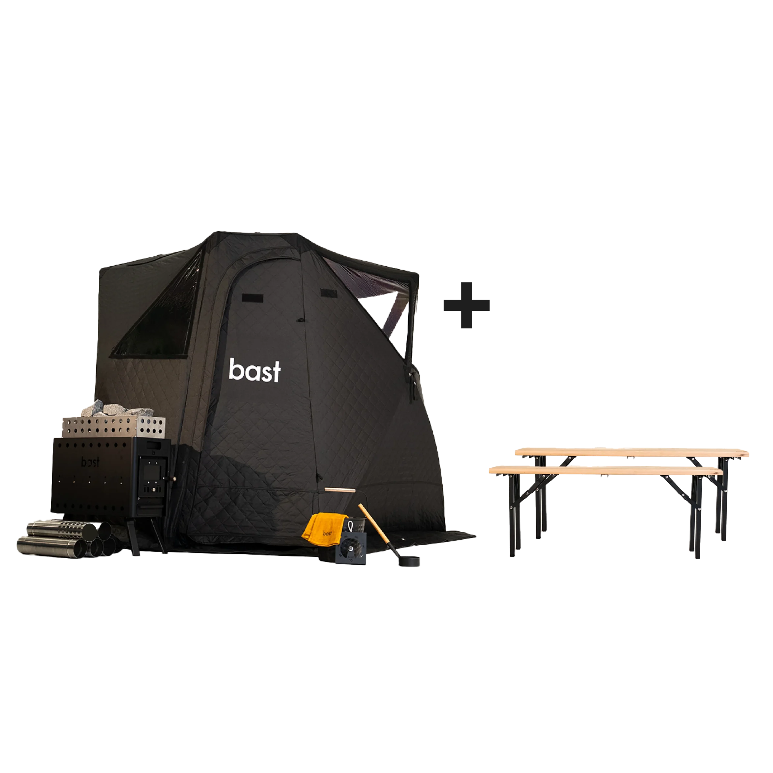 Bastutält Bast Sauna Näver Premium