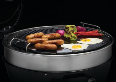 Napoleon Stekplatta Emaljerat Gjutjärn Till Kolgrill