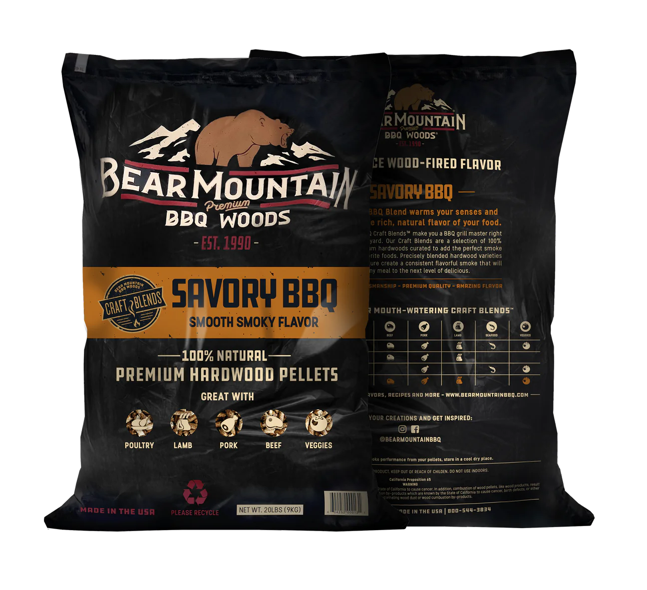 Bear Mountain BBQ Pellets Savory 9kg