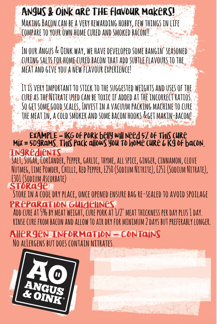 Angus & Oink Exodust Jerk Bacon Cure