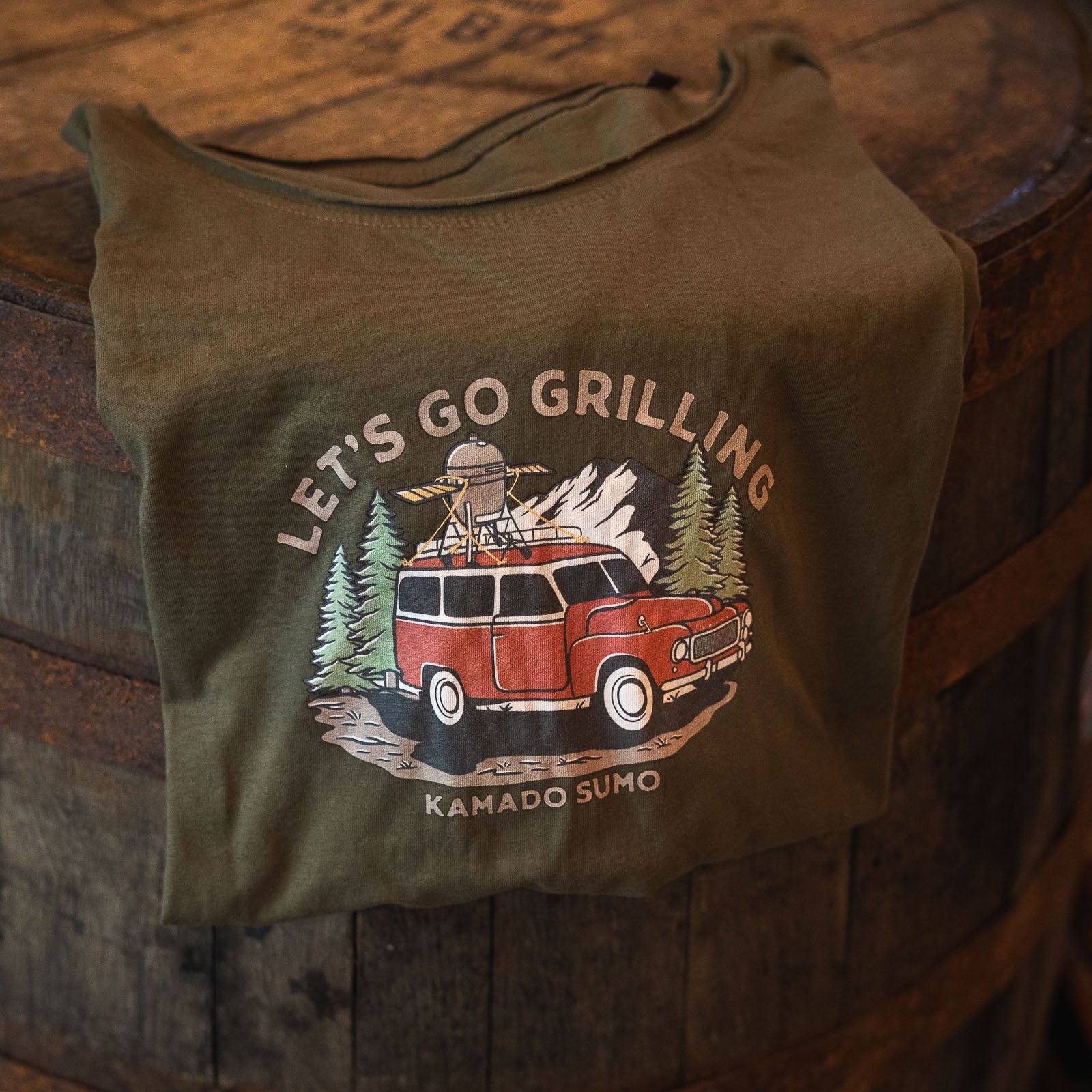 Kamado Sumo Lets Go Grillin T-shirt L