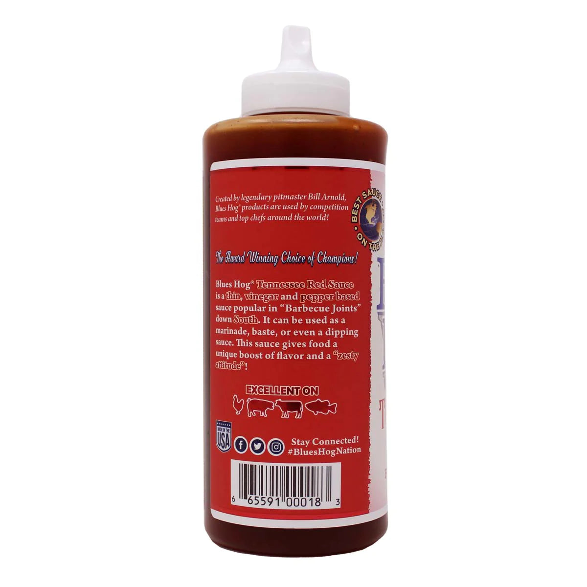 Blues Hogs Tennessee Red BBQ Sauce Squeeze Bottle
