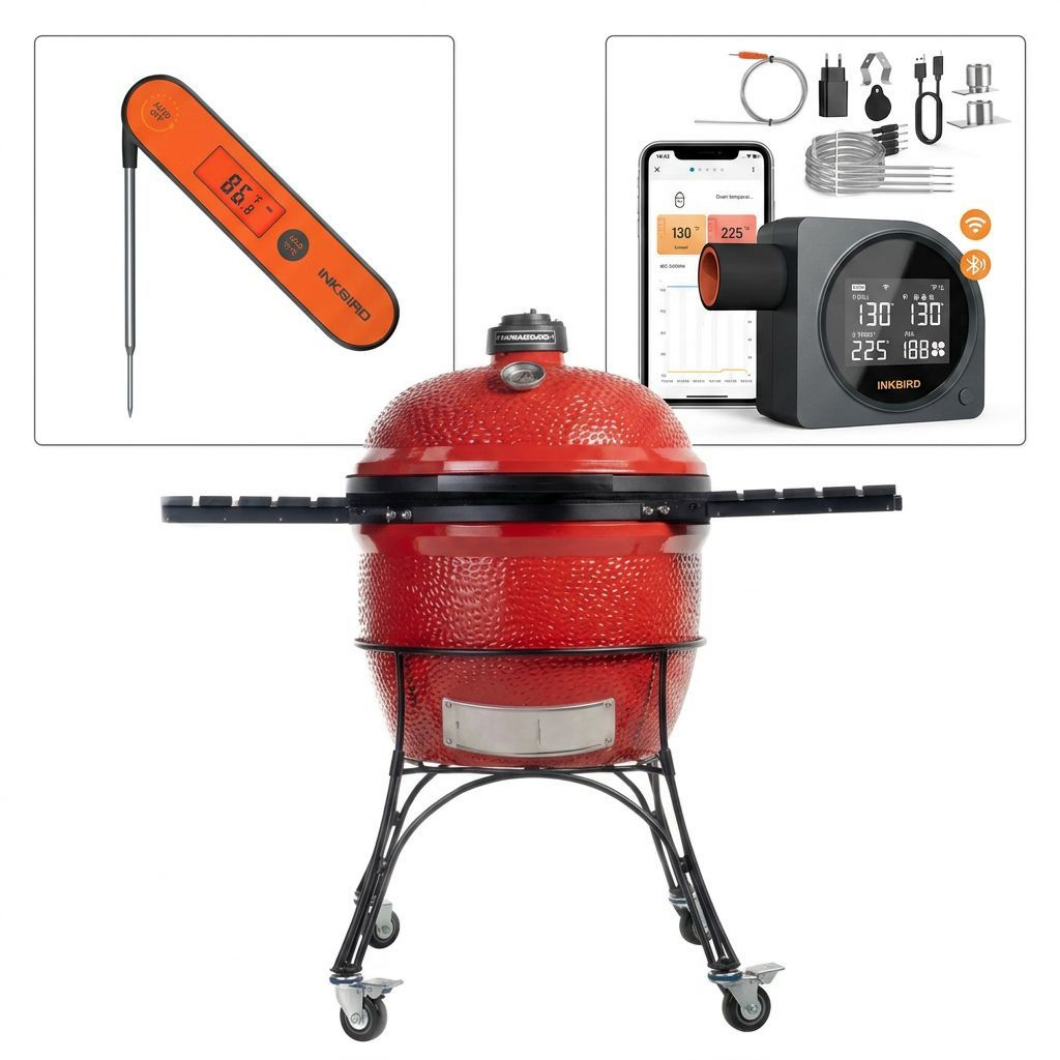 Kamado Joe Big Joe 1 10-årsjubileum Flökt och termometer på köpet
