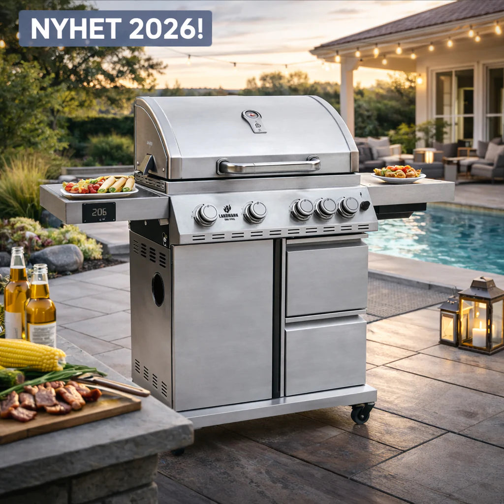 Landmann Gasolgrill Cool Steel 4.1 maxX Airfryer På Köpet