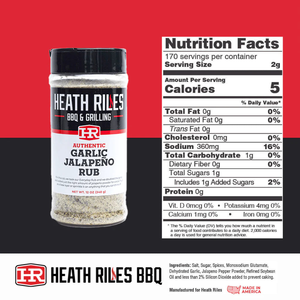 Heath Riles Garlic Jalapeno Rub