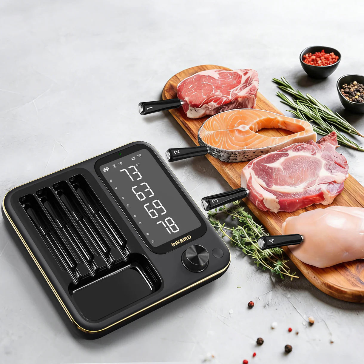 Inkbird Trådlös WiFi & Bluetooth Termometer INT-14-BW