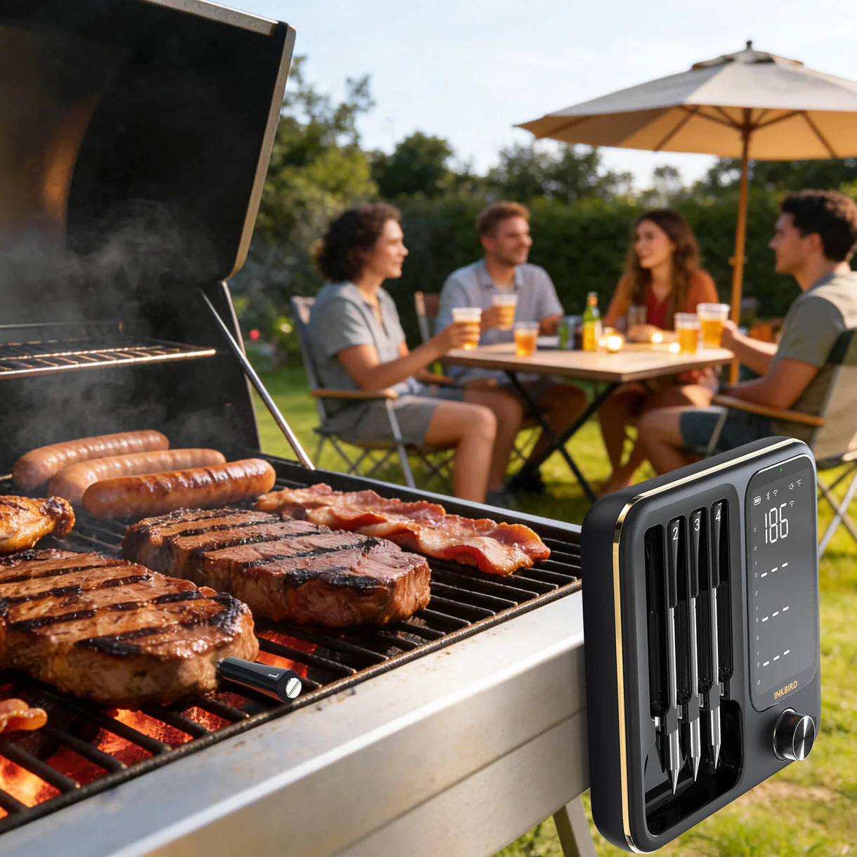 Inkbird Trådlös WiFi & Bluetooth Termometer INT-14-BW