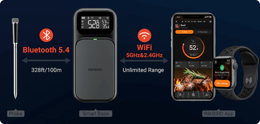 Inkbird INT-31-BW Trådlös WiFi Termometer