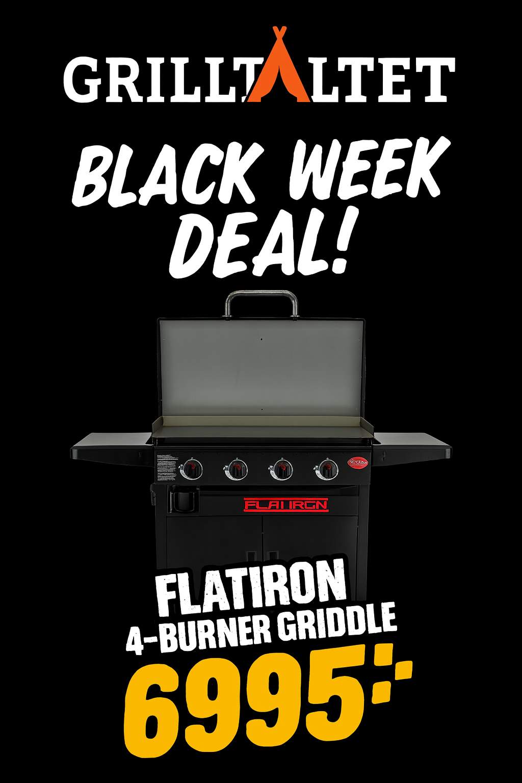 Char-Griller Flat Iron Premium Gas Griddle