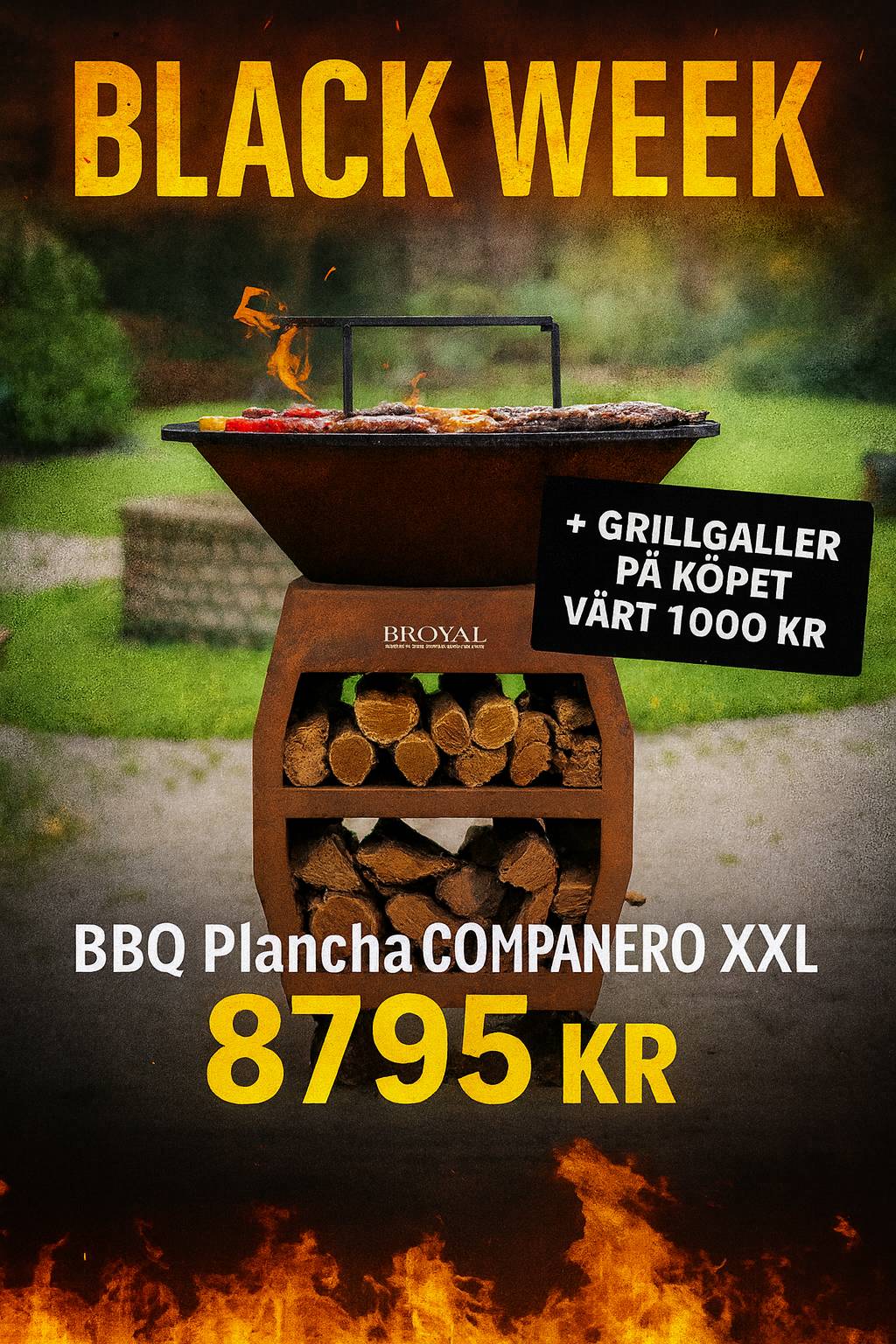 BBQ Plancha Grill Compañero XXL