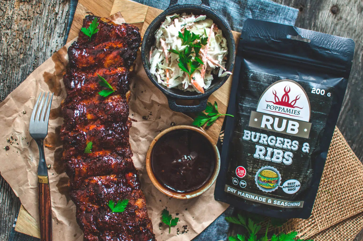 Poppamies Burgers & Ribs Rub