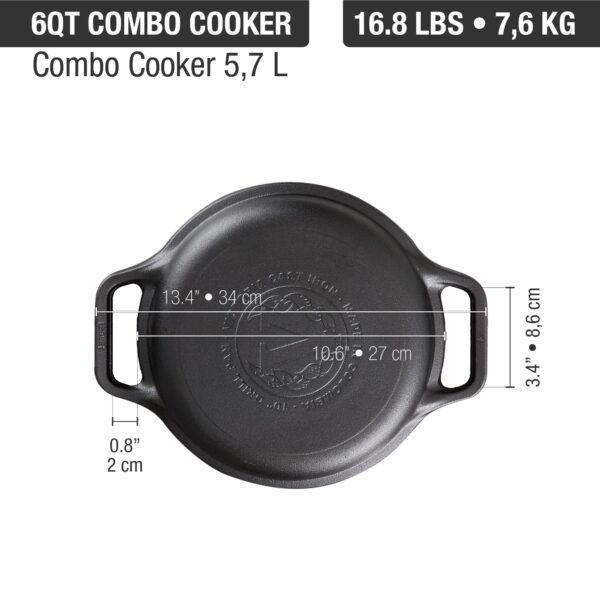 Gjutjärnsgryta Combo Cooker Victoria 5.7 Liter - Image 10