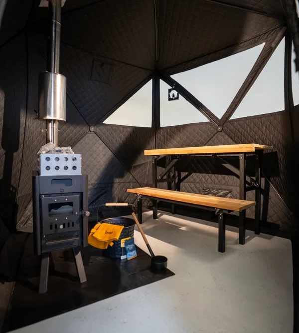 Bastutält Bast Sauna Näver Premium - Bild 2